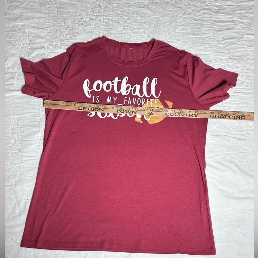 Football is my favorite season women tee shirt - Picture 5 of 5